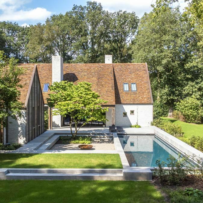 Zwembadproject&nbsp;	Architect woning: Juma Architects&nbsp;	Tuin ontwerp: Studio Arno Deruyck&n